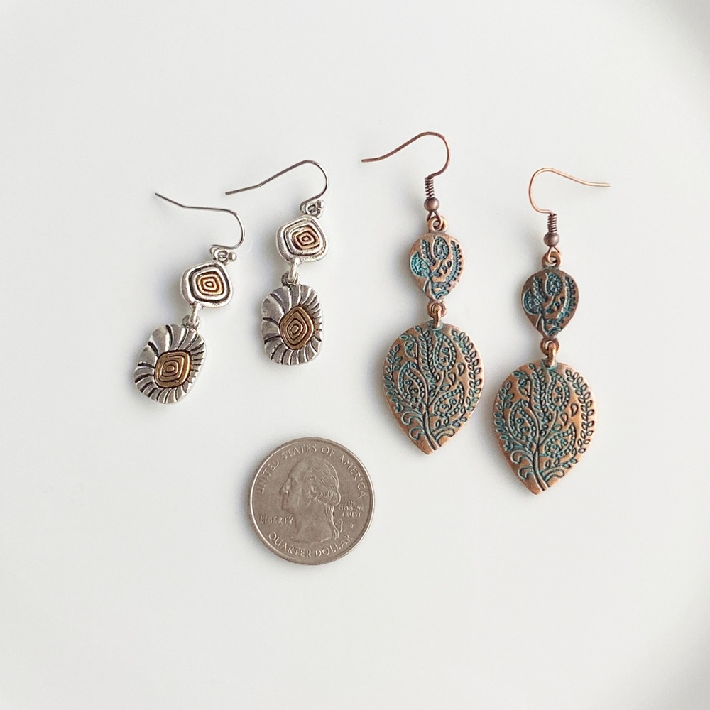 NEW Chamomile retro earrings - Picture 5 of 6